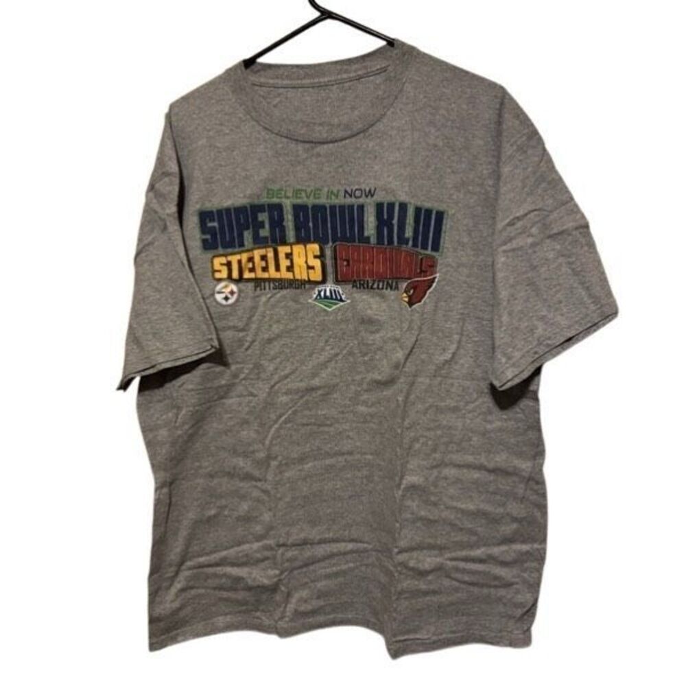Super Bowl XLIII Pittsburgh Steelers Arizona Cardinals Size XL T-Shirt